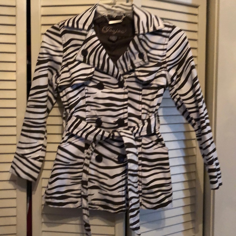Jou jou zebra raincoat
